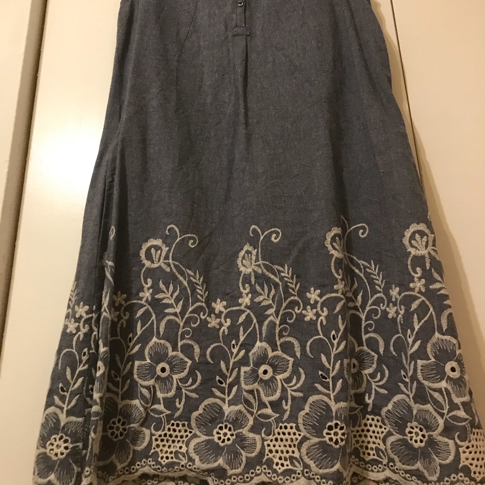Womens sleeveless blue dress